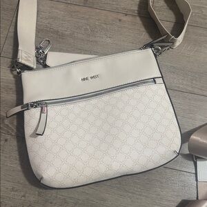 Nine West Beige and Cream Crossbody Bag